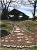Walking path to pavillion