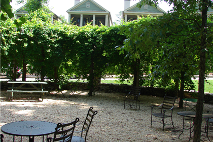 Courtyards provide a relaxing alternative