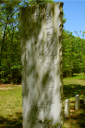 Confederate Cemetery Stone Marker
