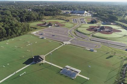Aerial of Eagle Sports Complex in Calera