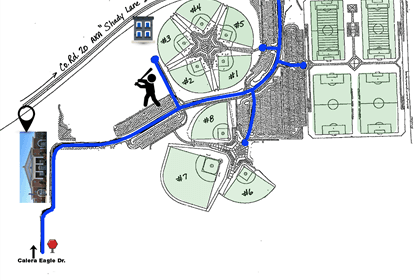 Map of Eagle Sports Complex