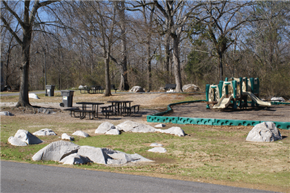 Childrens Playground and Picnic Tables
