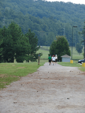 People walking on trail