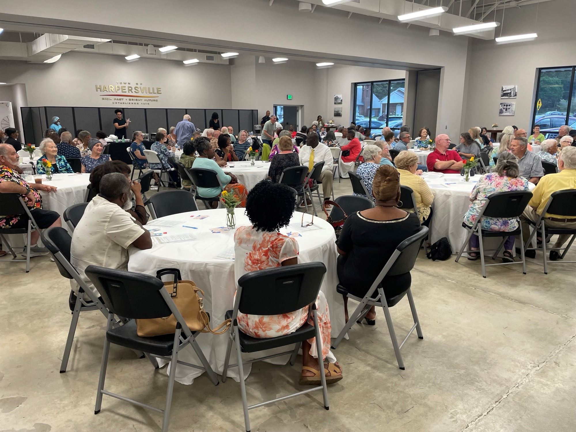 Image of Seniors socializing at the Harpersville Senior and Community Center Open House Event